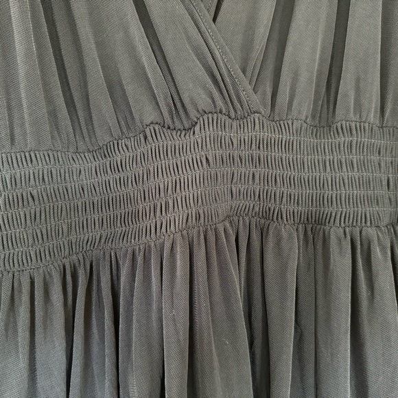 Torrid Sheer Black V-Neck Elastic Waist Dress/Cover Up - size 1 - Picture 7 of 11